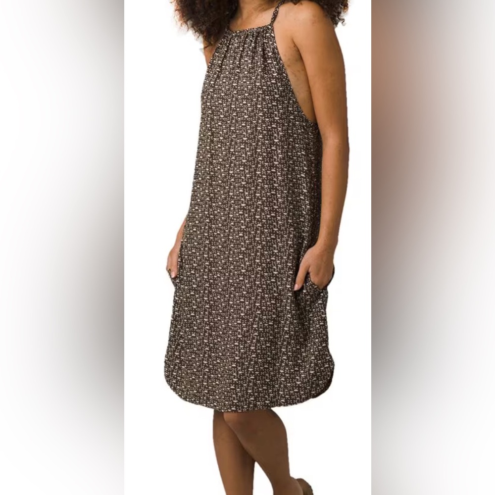prAna Womens Epicanopy Dress. Adjustable neckline with pockets. Size L
